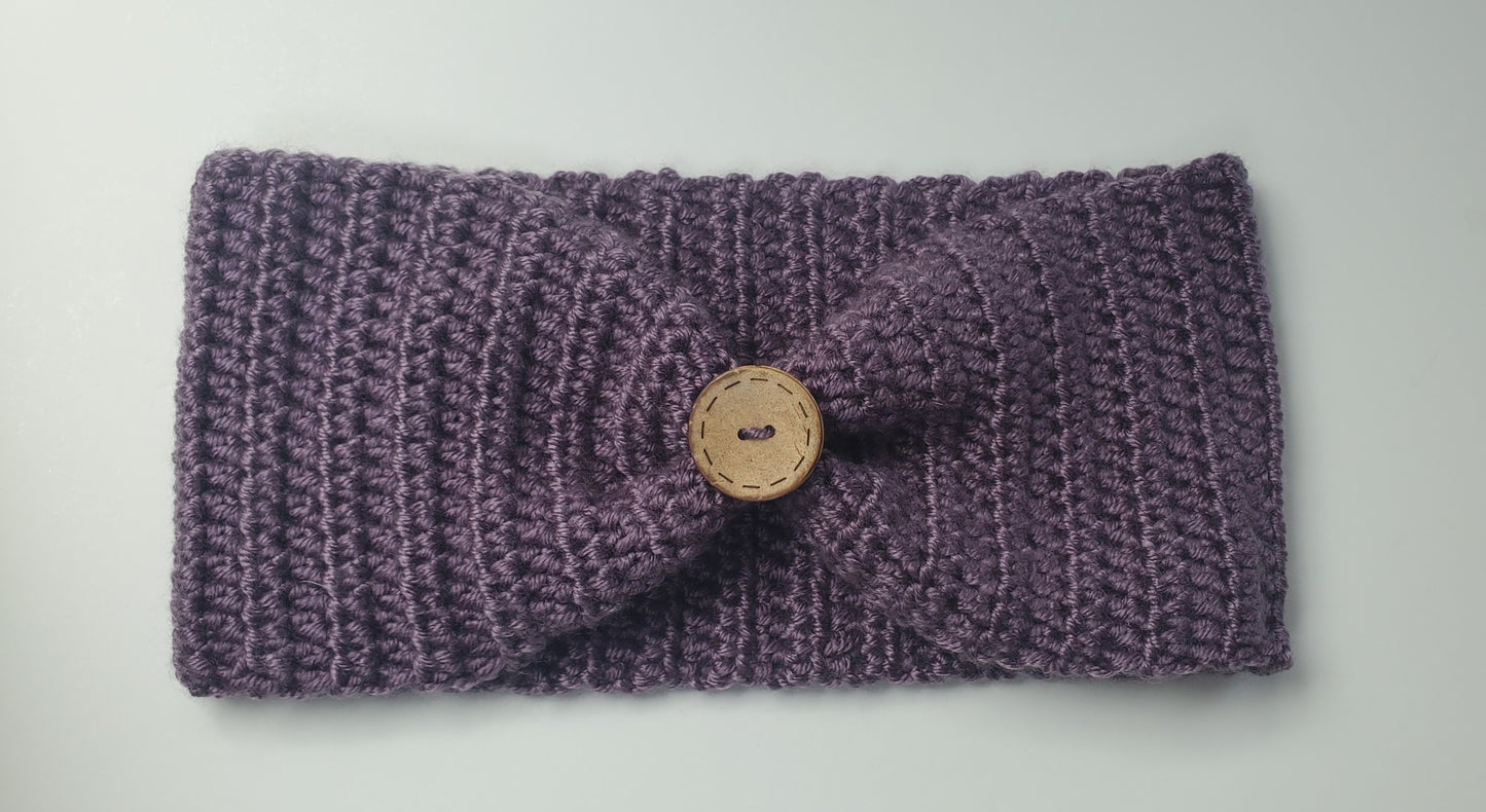 Winter Headband Plum